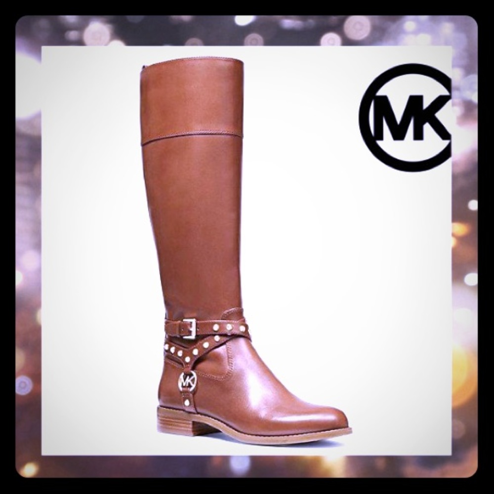 MK Preston Studded Leather boots